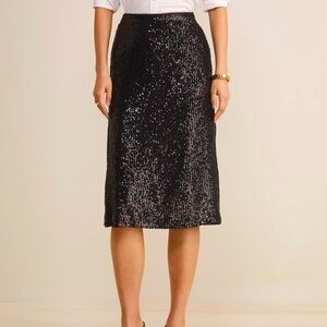 Vineyard Vines Sequin Midi Skirt.